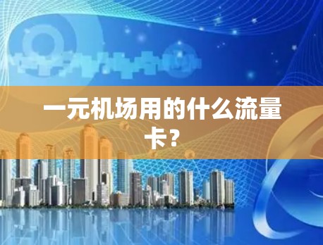 一元机场用的什么流量卡？