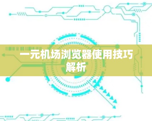 一元机场浏览器使用技巧解析