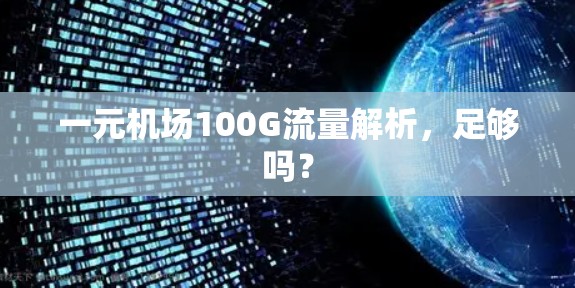 一元机场100G流量解析，足够吗？