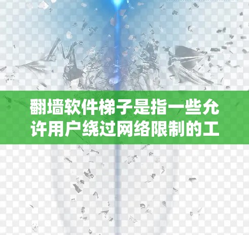 翻墙软件梯子是指一些允许用户绕过网络限制的工具，例如代理服务器、VPN等。这些工具可以帮助用户访问被限制或屏蔽的网站、服务或内容。常见的翻墙软件包括
