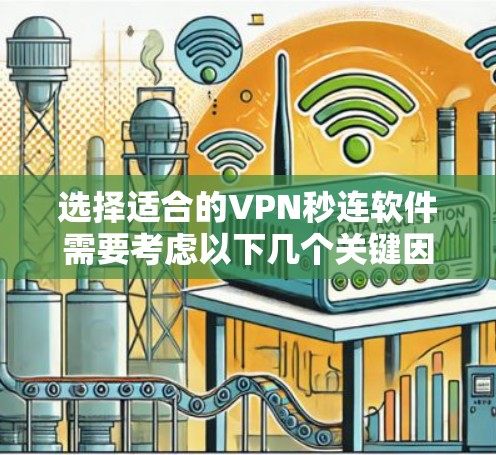 选择适合的VPN秒连软件需要考虑以下几个关键因素