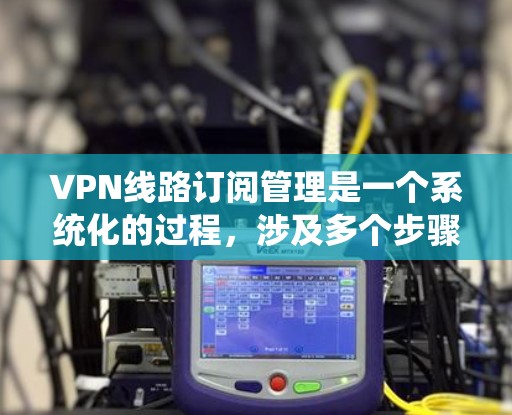 VPN线路订阅管理是一个系统化的过程，涉及多个步骤和考量因素，确保VPN服务的顺利运行和管理。以下是对该过程的详细分步说明