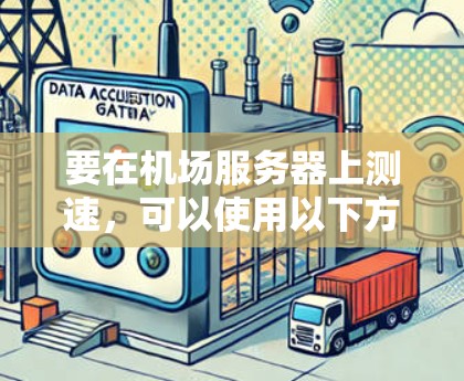 要在机场服务器上测速，可以使用以下方法