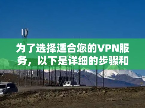 为了选择适合您的VPN服务，以下是详细的步骤和建议